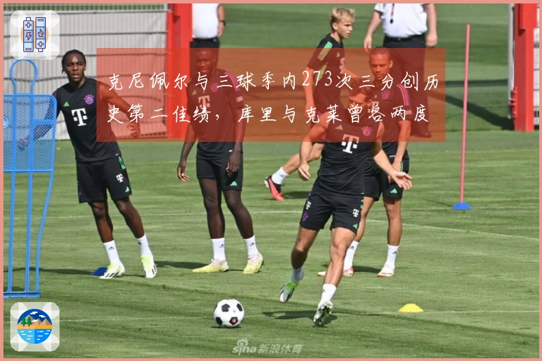 克尼佩尔与三球季内273次三分创历史第二佳绩，库里与克莱曾各两度实现