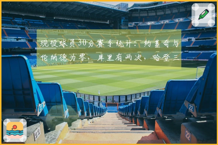 现役球员30分赛季统计：约基奇与伦纳德为零，库里有两次，哈登三次，意外第一出乎意料